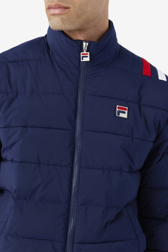 námorníctvo FILA fila navy brody puffer bunda 68Z20766