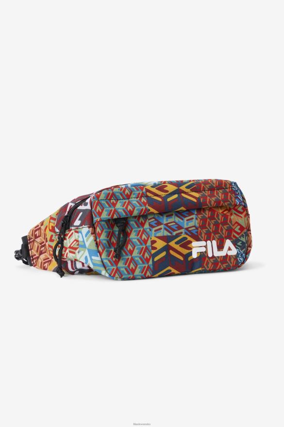 oceán/žltý/biely FILA fila ocean/yellow/white jorina patch print fanny pack 68Z20958