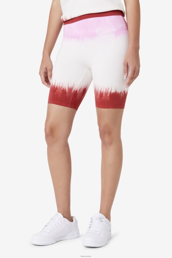 pirueta/biela/zemovočervená FILA taima tie dye bike short fila piruette/white/earth red 68Z201682