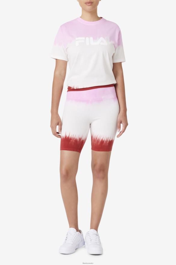 pirueta/biela/zemovočervená FILA taima tie dye bike short fila piruette/white/earth red 68Z201682