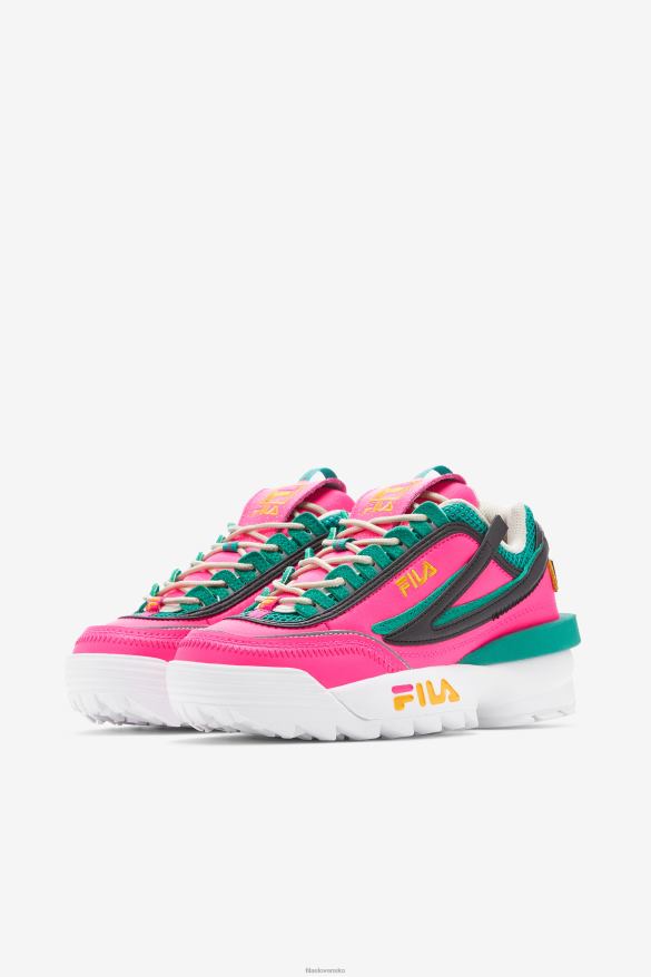 ružová žiara/zlato/gardénia FILA dámsky disruptor 2 exp fila pink glow/gold/gardenia 68Z201238