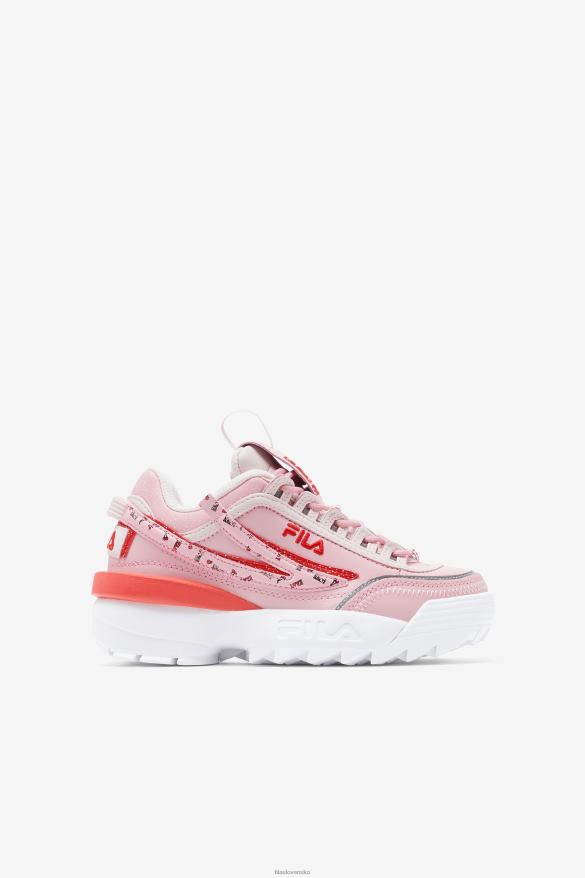 ružová/koralová lícenka/biela FILA fila pink/coral blush/white big kids disruptor 2 exp 68Z202056