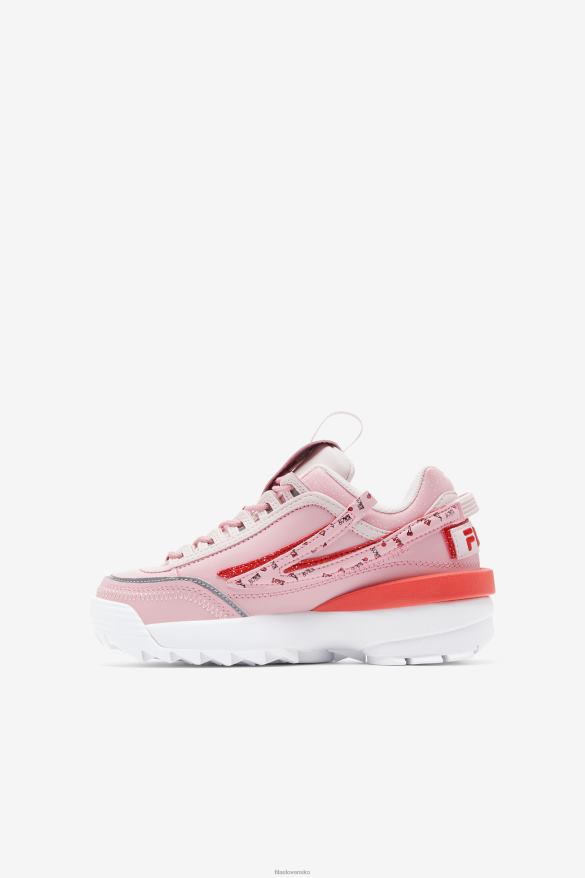 ružová/koralová lícenka/biela FILA fila pink/coral blush/white big kids\ disruptor 2 exp 68Z202056