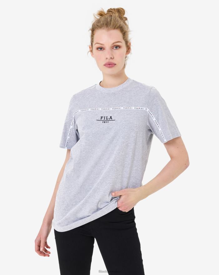 sivý marle FILA unisex mestské tričko grey marle fila 68Z202549