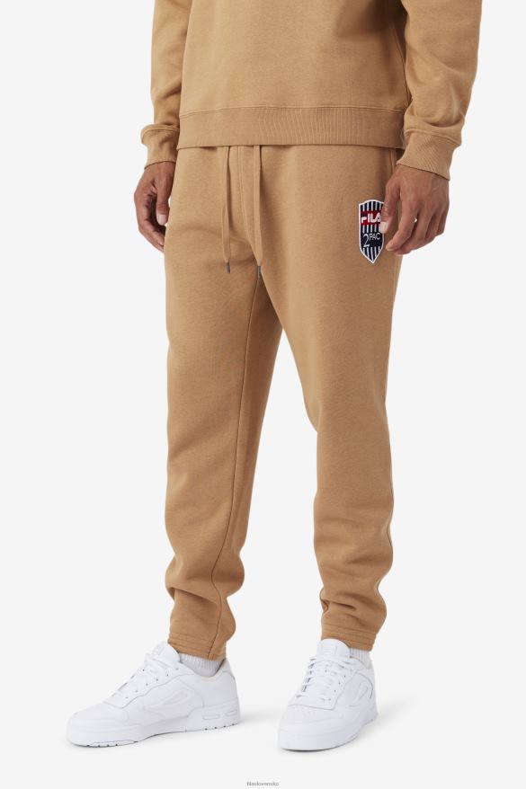 tabakovo hnedá FILA 2pac patch jogger fila tabaková hnedá 68Z20896