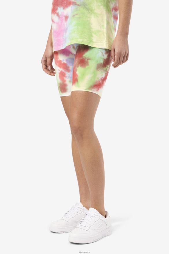 zelená/biela/brčál/červená FILA taima tie dye bike short green/white/periwinkle/red fila 68Z201679