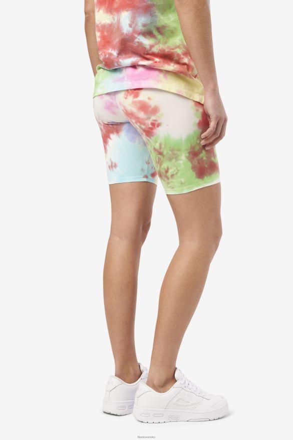 zelená/biela/brčál/červená FILA taima tie dye bike short green/white/periwinkle/red fila 68Z201679