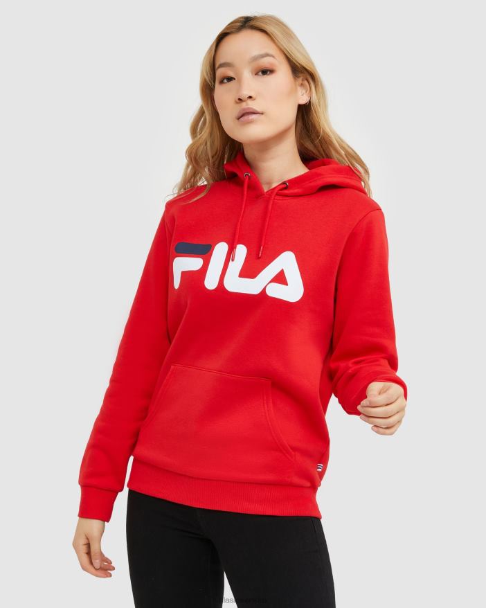 červená FILA fila červená klasická unisex kapucňa 68Z202458