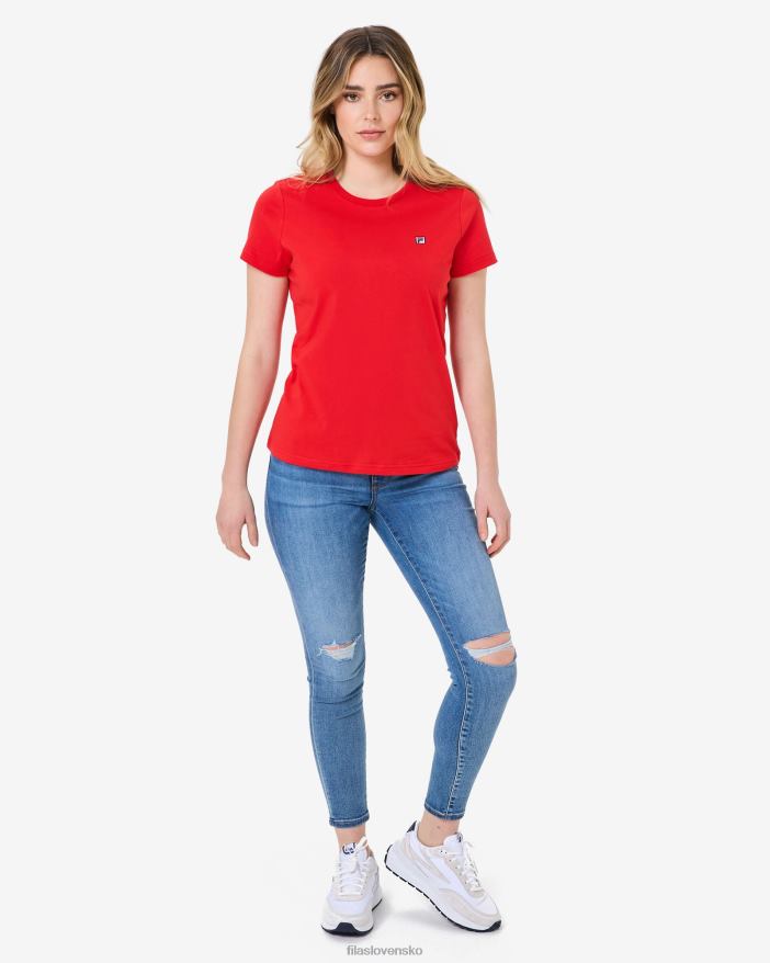 červená FILA volara odznak 20 tee red fila 68Z202945