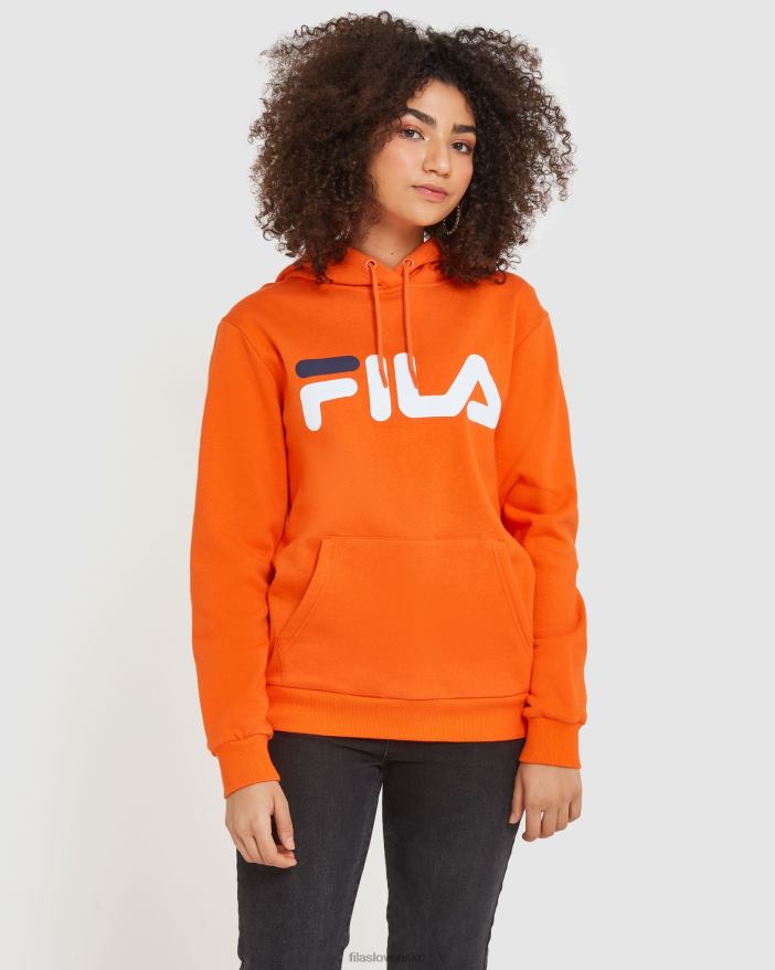 červená oranžová FILA klasická unisex kapucňa fila červená oranžová 68Z202492