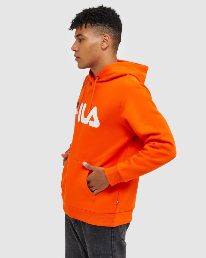 červená oranžová FILA klasická unisex kapucňa fila červená oranžová 68Z202492