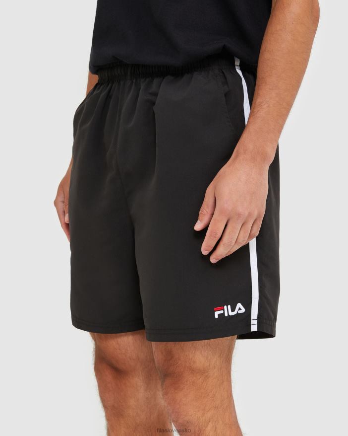 čierna FILA black fila classic pánske šortky z mikrovlákna 68Z202457