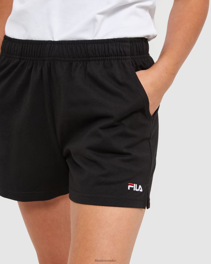 čierna FILA black fila klasické dámske džersejové šortky 68Z202871