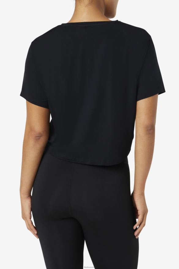 čierna FILA fi-lux high-low crop top black fila 68Z201859