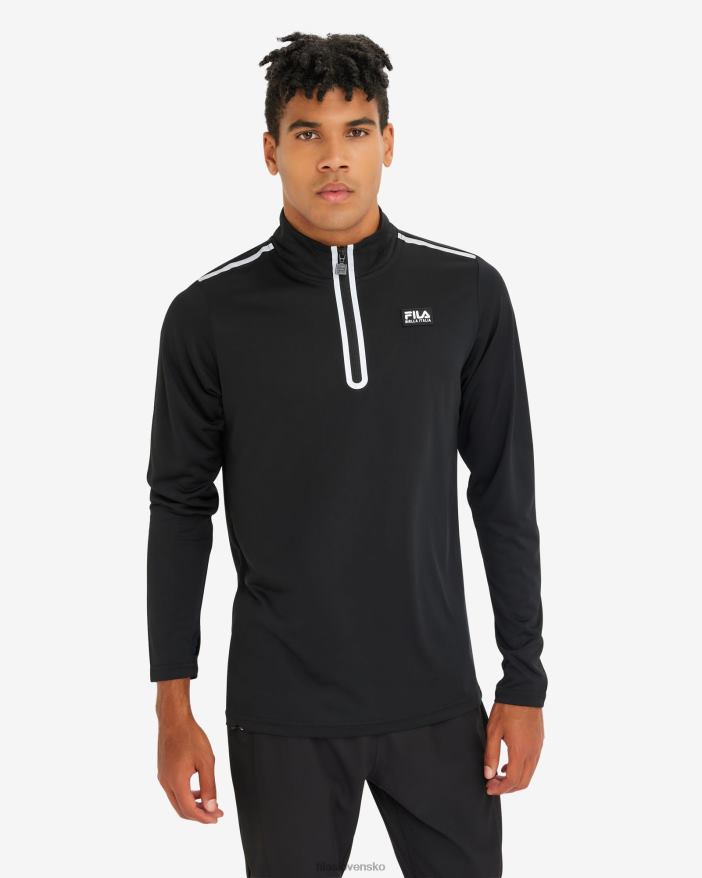 čierna FILA fila pánske luca qtr zips black 68Z202599