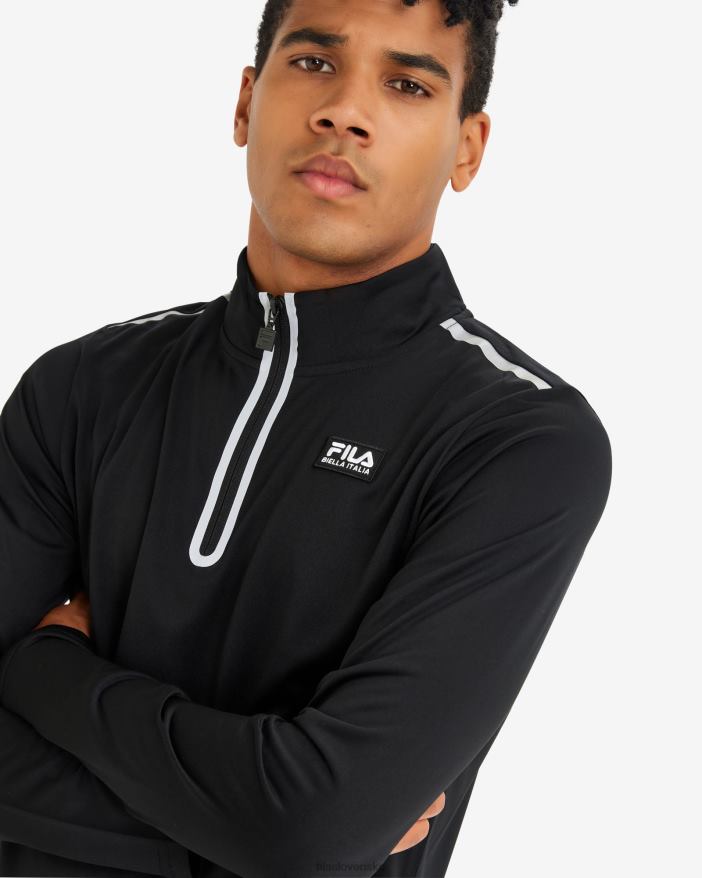 čierna FILA fila pánske luca qtr zips black 68Z202599