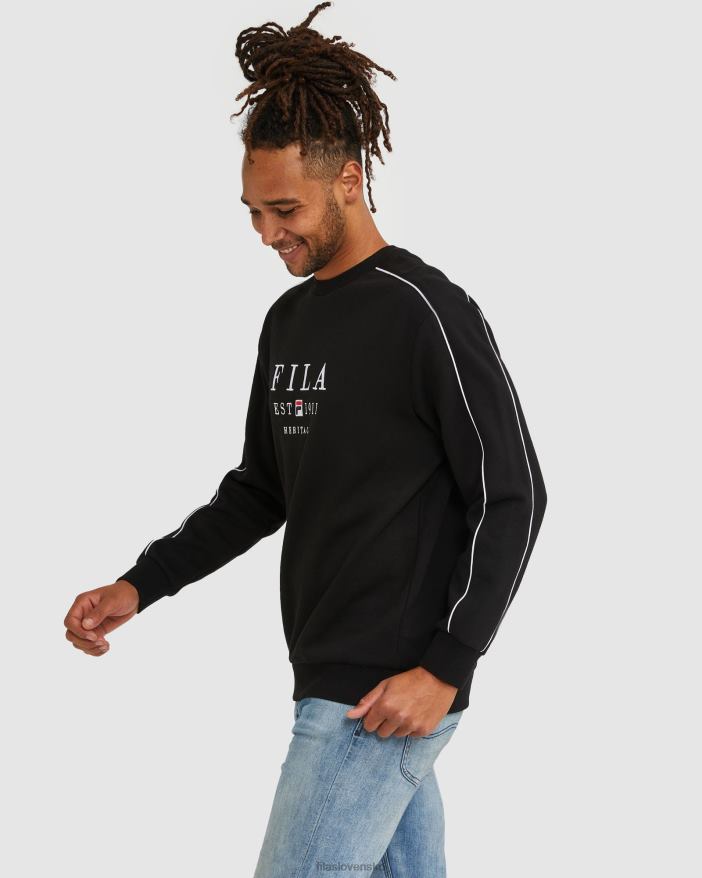 čierna FILA fila unisex dedičstvo crew black 68Z202593