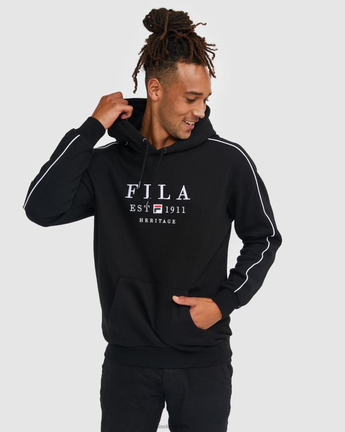 čierna FILA fila čierna unisex dedičná kapucňa 68Z202446