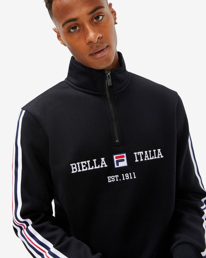 čierna FILA pánske aemero qtr zip fila black 68Z202594