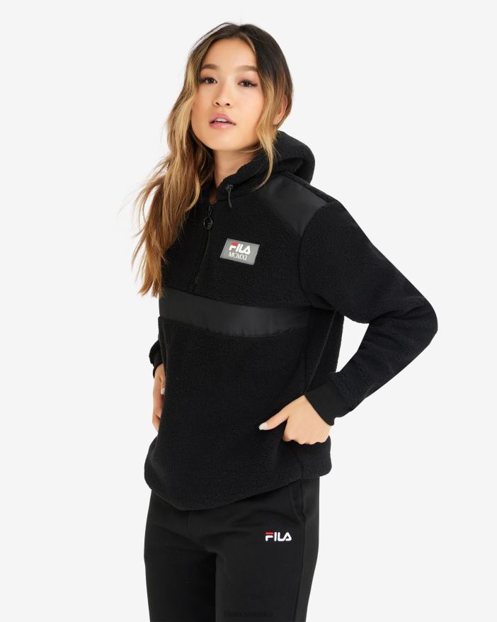 čierna FILA čierna dámska janet teddy qtr zip fila 68Z202952