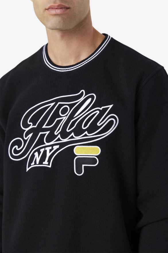 čierna/biela/mimóza FILA mikina fila black/white/mimosa taylor crewneck 68Z20496