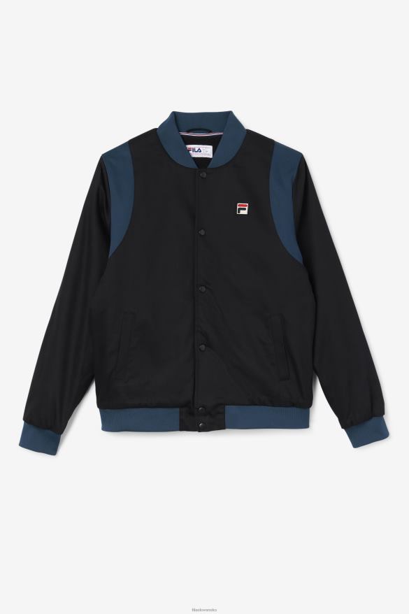 čierna/zelenomodrá FILA black/teal cree bomber fila 68Z20774